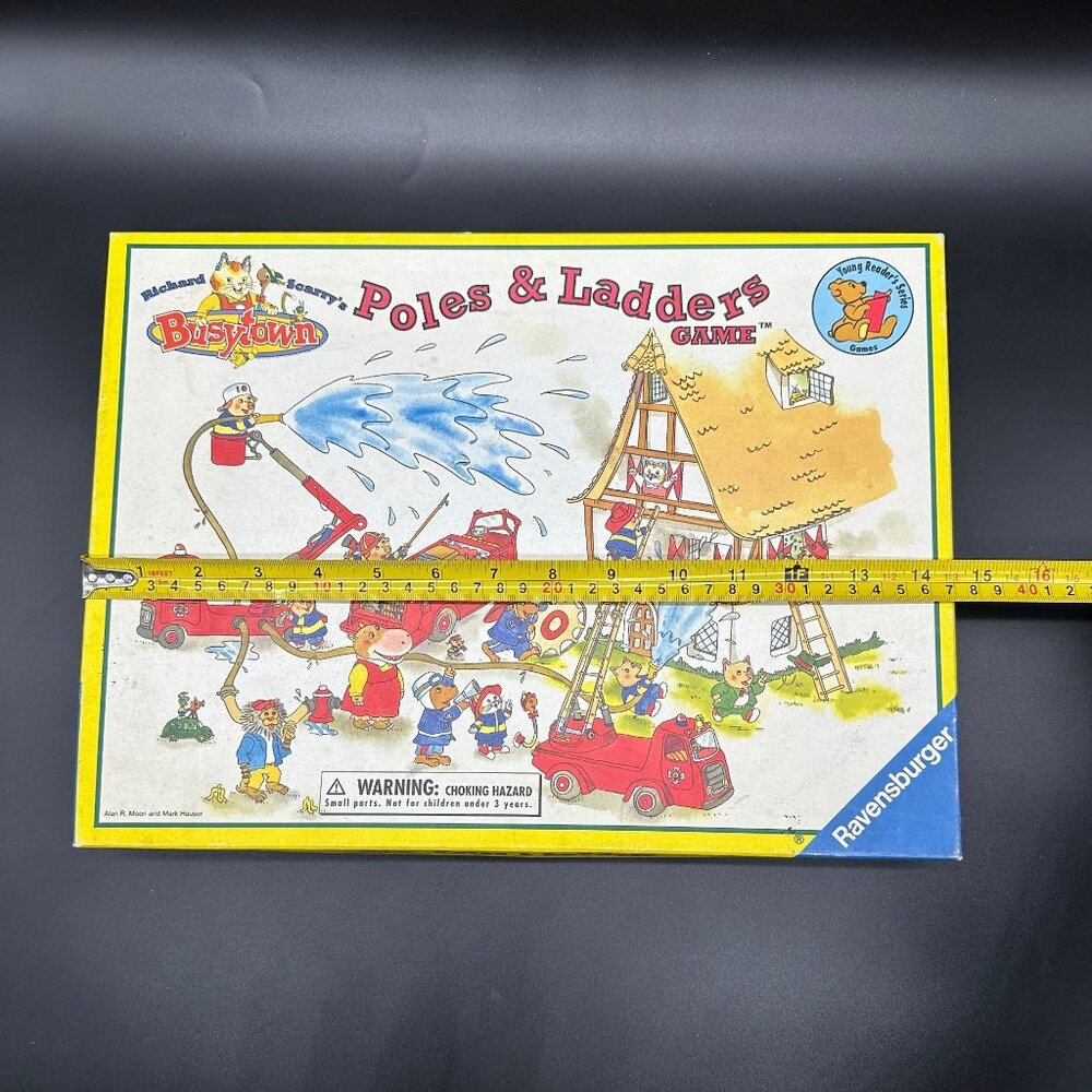 Vintage Richard Scarrys Busytown Poles and Ladders Game Ravensburger 1999 Y2K - Picture 10 of 10